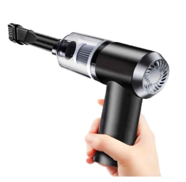 Пылесос автомобильный 2в1 Vacuum Cleaner 8696 120W черный 0011 фото