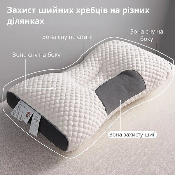 Ортопедична подушка з ефектом пам'яті для сну гіпоалергенна 48х74см Memory foam (dmM17040) а0078 фото