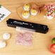 Вакууматор Vacuum Sealer вакуумный упаковщик для еды, бытовой вакууматор черный а0022 фото 3