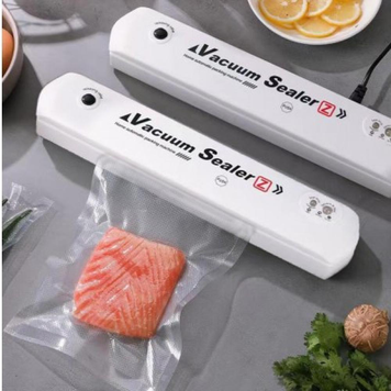 Побутовий вакууматор для продуктів Vacuum Sealer, вакуумний пакувальник харчових продуктів Білий ECV-1-White а0023 фото