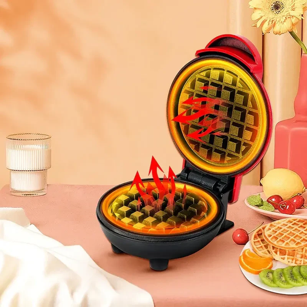 Вафельниця міні для бельгійських вафель Mini Waffle Maker а0088 фото