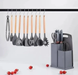 Набір кухонних речей 19 предметів Kitchen Set силіконові, з підставкою сірий (BLK-19) а0036 фото 2